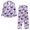 Cute Bat Print, variant on Women's Halloween Pjs Set, Long Sleeve Button Down Tops and Full Length Pants Loungewear Size 3XL, Pumpkin Bat Print Soft Breathable Sleepwear With Pockets for Home, Holiday Parties