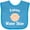Turquoise, variant on Inktastic Future Water Skier Boys or Girls Baby Bib