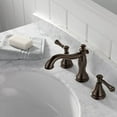 thumbnail image 4 of Delta Faucet Cassidy 2 Handle Widespread Lavatory, Venetian Bronze 3597LF-RBMPU, 4 of 5