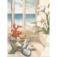 thumbnail image 1 of Great BIG Canvas | Rolled Megan Meagher Poster Print entitled Small Beach House View II, 1 of 4