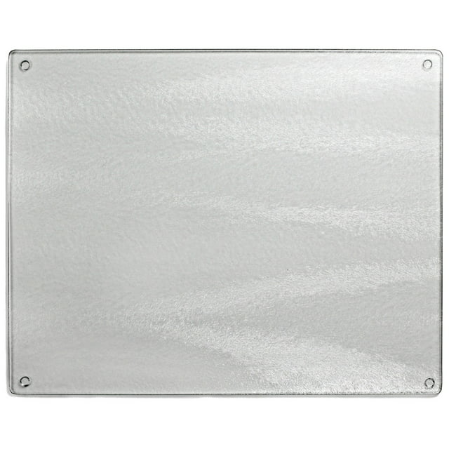 CounterArt Lightly Frosted 3mm Heat Tolerant Glass Cutting Board 20" by 16"