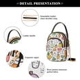 thumbnail image 4 of FORMRS Crossbody Bag for Women Quilted Travel Shoulder Cell Phone Purse with Chain Strap Handbag, Cute Vegetables, 4 of 7