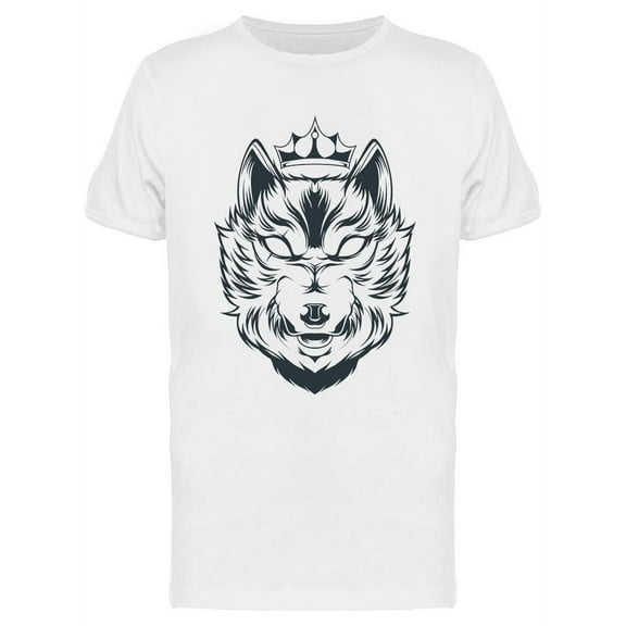 Wolf King Design T-Shirt Men -Image by Shutterstock, Male x-Large