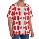 thumbnail image 2 of Fotbe Canada Camisa Estampada de Manga Corta para Hombre, Casual de Verano, Estilo Playero, Sin Arrugas-Large, 2 of 5