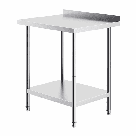 Stainless Steel Work Table 24x30x36 Inch, Commercial Food Prep Table Heavy Duty, Adjustable Shelf Metal Worktable for Restaurant Kitchen Hotel Garage