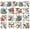Bird02, variant on 12 Sheets Christmas Theme Rub on Transfers for Crafts Christmas Tree Rub on Transfer Stickers Santa Claus Transfers Christmas House Decals for Wood Furniture DIY Home Decor 5.5x5.5"