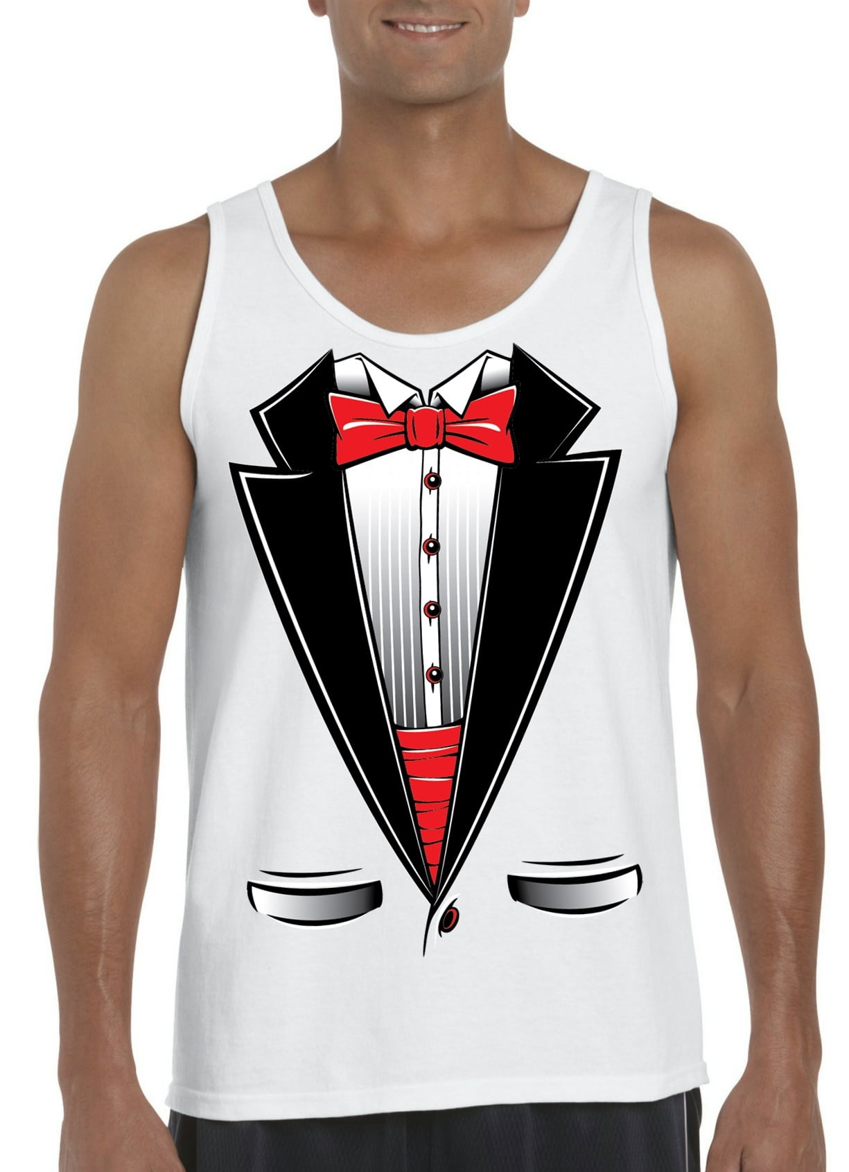 Artix Mens Tuxedo Costume Prom Tank Top