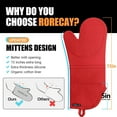thumbnail image 4 of Premium Oven Mitts and Pot Holders Set - High Heat Resistant, Long, Non-Slip, and Comfortable Grip Kitchen Essentials for Home Cooks and Professionals, 4 of 5