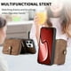 thumbnail image 4 of D3 For iPhone 16 Pro Case Zipper Card Holder PU Leather Phone Back Cover with Long Strap - Green, 4 of 5