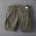 thumbnail image 4 of Men's Casual Cargo Shorts Regular Fit Multi-Pocket Outdoor Work Short Pants with Belt, Summer Quick Dry Hiking Shorts, 4 of 8