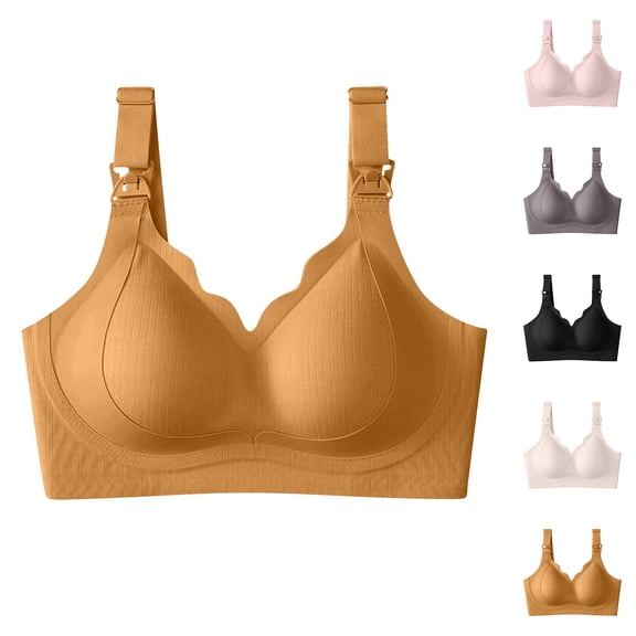 Bixock Nursing Bras for Breastfeeding Seamless Ultra Comfort Maternity Bra Jelly Bra Breathable Lingerie Wear for Daily Postpartum Pregnant Wear