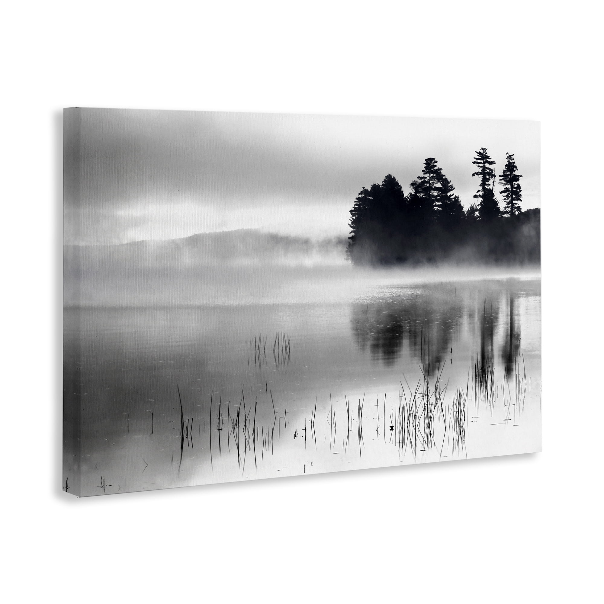 Stupell Industries Serene Lake Reflection Landscape Photography Gallery Wrapped Canvas Art Print Wall Art, 45 x 30