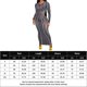 thumbnail image 2 of Vestido de manga larga Vestido maxi ajustado Vestido de noche de moda para mujer Ygjytge Gris T S para Mujer, 2 of 5