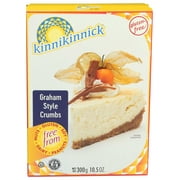 Kinnikinnick Foods Graham Style Cracker Crumb, 10.5 Ounce -- 6 per case.