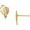 Yellow, variant on 10 Karat Tri-Color Black Hills Gold Post Earrings
