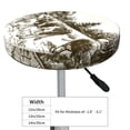 thumbnail image 4 of Goofa Cows Grazing On The Meadow Printed Stool Covers Round, Waterproof Round Bar Stool Covers Anti-Slip Round Bar Stool Seat Cover with Elastic Bands Durable-13 inch, 4 of 7