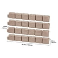 thumbnail image 4 of Faux Stone Landscape Edging, 46.8 x 3.9 in Realistic Lawn Edging, Flexible Brick-Sized Garden Edging Border with Anchoring Spikes, Fade-Resistant Yard Edging for Driveways Walkway Brown, 4 of 6
