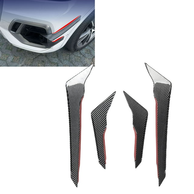 2Pcs Front Bumper Canard Splitter Auto Front Bumper Lip Spoiler Car Spoiler Canards Replacement For FY S Lin e 2021-2024