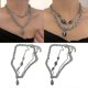 thumbnail image 2 of Set Of 2 Star Chain Necklaces Star Clavicle Chokers Pendant Choker For Girls---Product code 56638, 2 of 5