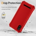 thumbnail image 4 of TJS for Cloud Mobile Stratus C8 Phone Case, Full Body Protective Heavy Duty Hybrid Bumper Cover (Red), 4 of 5