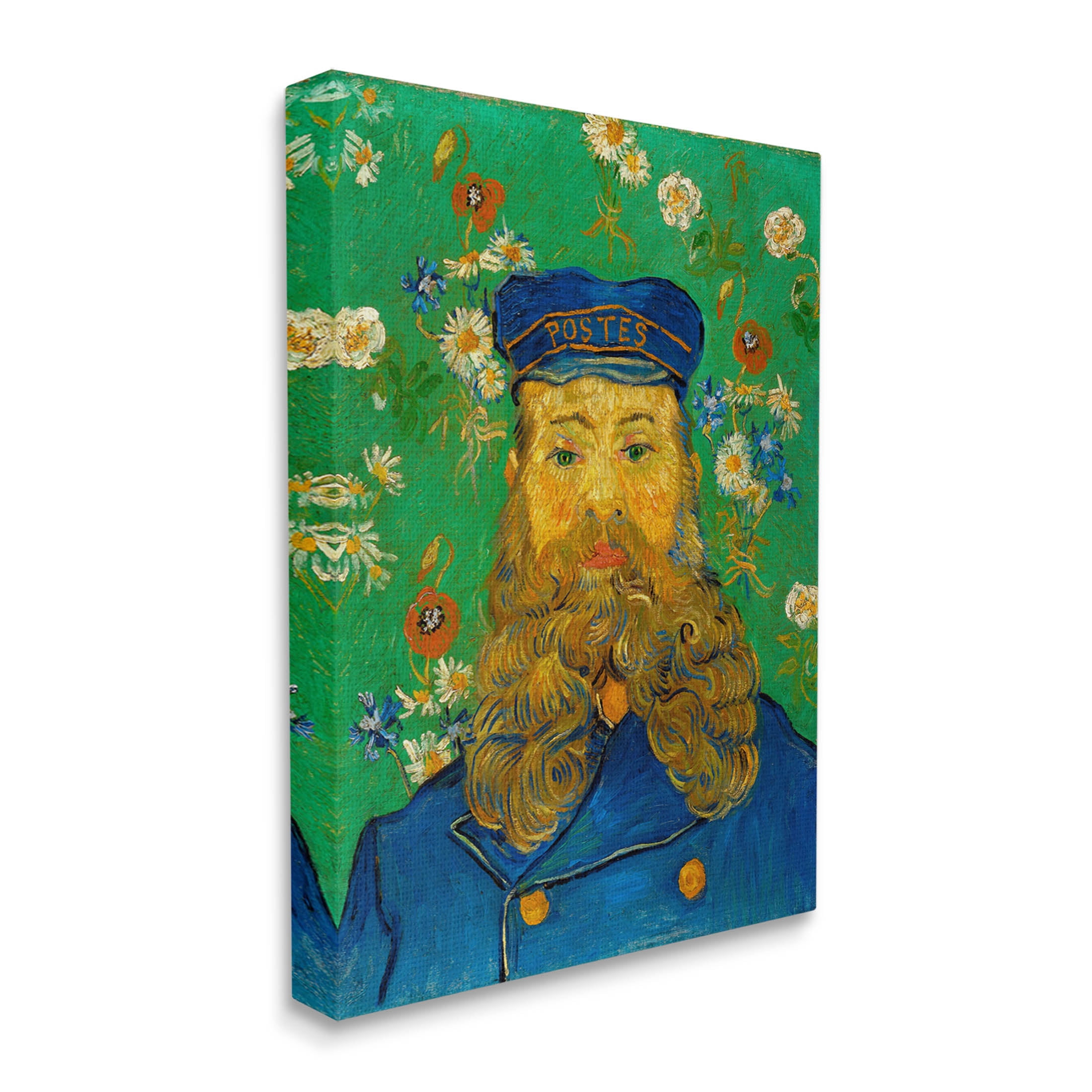 Portrait Of Joseph Roulin Van Gogh Botanical & Floral Painting Gallery Wrapped Canvas Print Wall Art