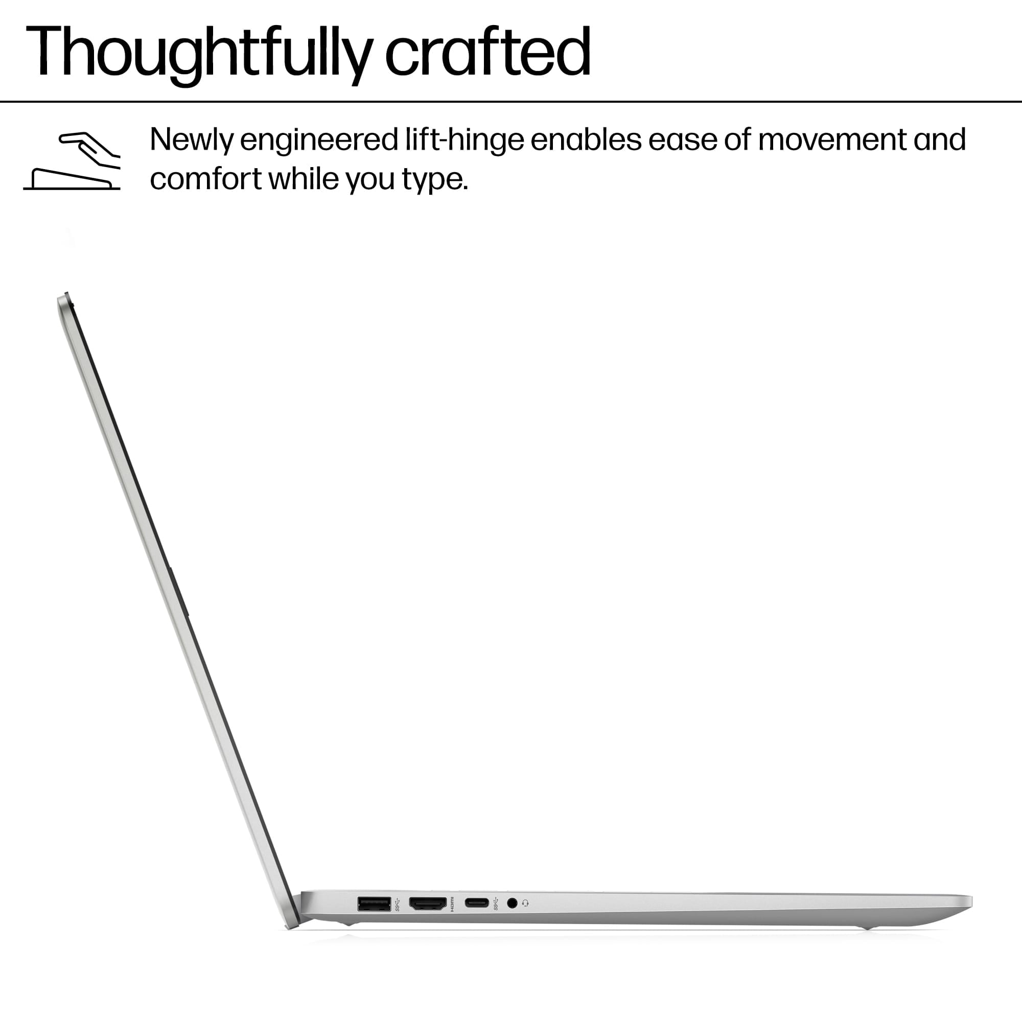 HP 17.3" Laptop, Intel 8-Core Processor, 16GB RAM, 256GB PCIe SSD, HDMI, USB-C, Windows 11 with Copilot, 17.3 inch HD+ Screen, Silver