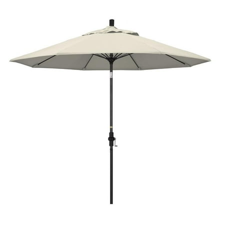 Fiberglass Patio Roof California Umbrella Sun Master Series Patio Market Umbrella in Olefin with Aluminum Pole Fiberglass Ribs Collar Tilt Crank Lift ()
