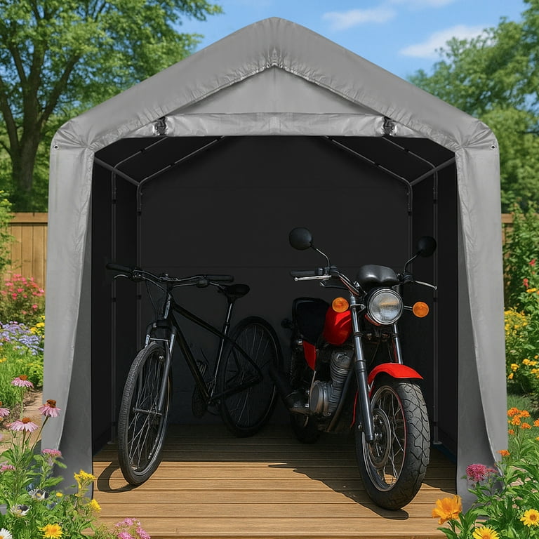 テント・タープ StoreY. ITOPFOX 12 ft. x 20 ft. White Heavy Duty Car Canopy with Roll-up