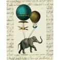 thumbnail image 2 of Schlabach, Sue 26x32 White Modern Wood Framed Museum Art Print Titled - Elephant Ride I v.2, 2 of 4