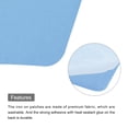 thumbnail image 4 of Uxcell 6 Pcs Iron on Patches Fabric Repair Patches for Clothes Sky Blue, 4 of 6