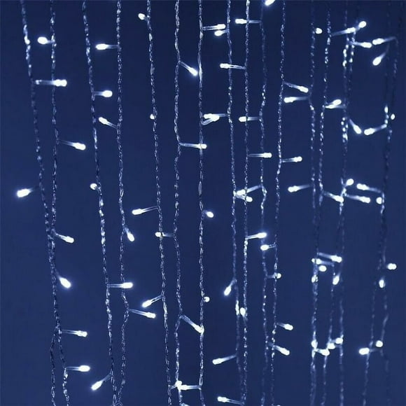 LED Curtain Lights, 3m x 3m Light Net Curtain String Lights 300 LED String Lights, Curtain Lights for Wedding, Garden, Balcony, Outdoor/Indoor Party