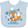 thumbnail image 3 of Inktastic My First Hanukkah with Fox and Snowflakes Boys or Girls Baby Bib, 3 of 4