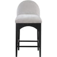 thumbnail image 3 of Pemberly Row Modern / Contemporary Grey Finish Soft Fabric Stool, 3 of 7