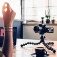 thumbnail image 4 of 1/4in Ball Head Mount, Large Loading 360 Degree Rotation Aluminum Alloy Mini Ball Head Hot Shoe Mount With Additional 1/4in Screw For Smartphone For Camera, 4 of 8