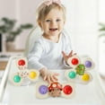thumbnail image 2 of Eliaeconx Press and Spin Toy Set, Suction Cup Mounted Rotating Spinners, Smooth Spinning Action Educational Play, for Sensory Development and Relaxation, 2 of 6