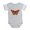 Heather Gray, variant on CafePress - Butterfly Orange - Cute Infant Baby Football Bodysuit