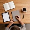 thumbnail image 4 of B5 Bound Notebook with Transparent Cover and Detachable Pages for School Notes and Study Writing, 4 of 6