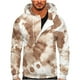 thumbnail image 1 of Sudadera informal con estampado de degradado y media cremallera para hombre Pompotops  oipoqjl52353, 1 of 5