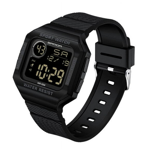 EXPLOJOY Men's Military Sport Watch – Waterproof, Shock Resistant, Digital Quartz Wristwatch