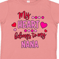 thumbnail image 4 of Inktastic My Heart Belongs to My Nana Boys or Girls Toddler T-Shirt, 4 of 5