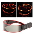 thumbnail image 2 of Gafas de sol luminosas LED, gafas con visera electrónica, estilo , Punk, para Cosplay, Halloween, bares, clubes, regalos para rojo Jinwen Gafas de sol luminosas, 2 of 8