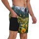 thumbnail image 2 of Fotbe Mountain Daisy Meadow Traje de Baño para Hombre – Shorts de Natación de Secado Rápido con Forro y Bolsillos-XX-Large, 2 of 6