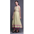 thumbnail image 3 of Bimba China Ivory Floral Indian Long Kurti For Women Party Wear Printed Sleeveless Anarkali Kurti Dress XX-Large, 3 of 6