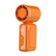 thumbnail image 2 of Ventilador portátil de mano, ajustable, silencioso, fácil de transportar, con pantalla digital. naranja, 2 of 9