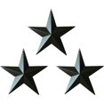 thumbnail image 3 of Rustic Wall Decor: Burgundy/Black Metal Stars, Antique Matt Black Finish for Easy Install Hanger, 3 of 3