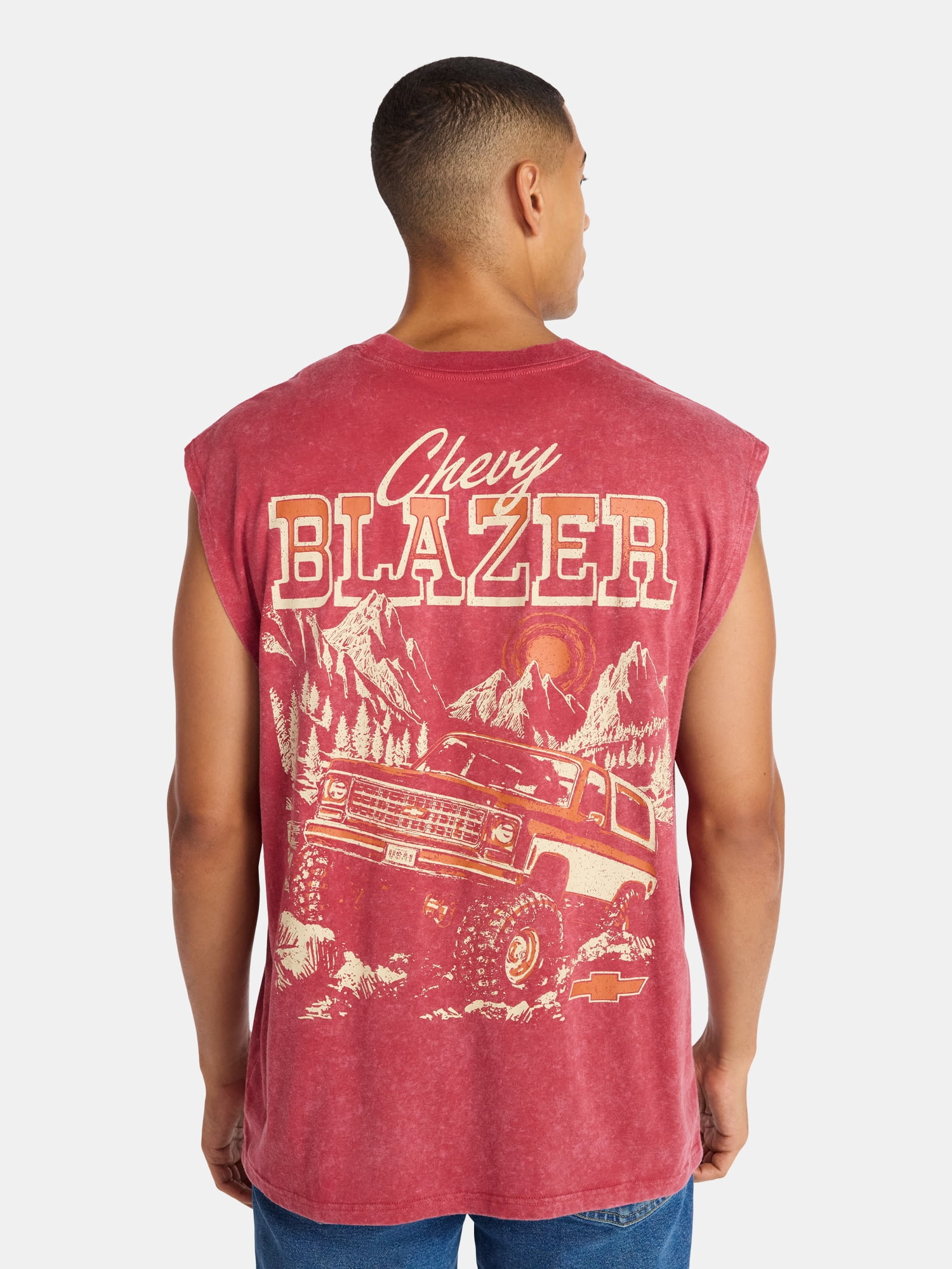 Toyota, Men's & Big Men's Graphic Muscle Tank, Chevy Blazer, Sizes XS-5XL