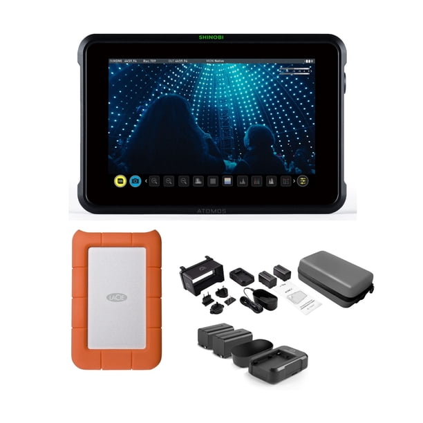 Monitor Atomos Shinobi 4K HDMI HDR de 7 pulgadas con kit de accesorios