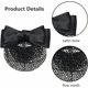 thumbnail image 3 of 2pcs Bowknot Hair Clip Hairnet Hairnets para Bun Bowknot Hair Clip Hair Nets, 3 of 5