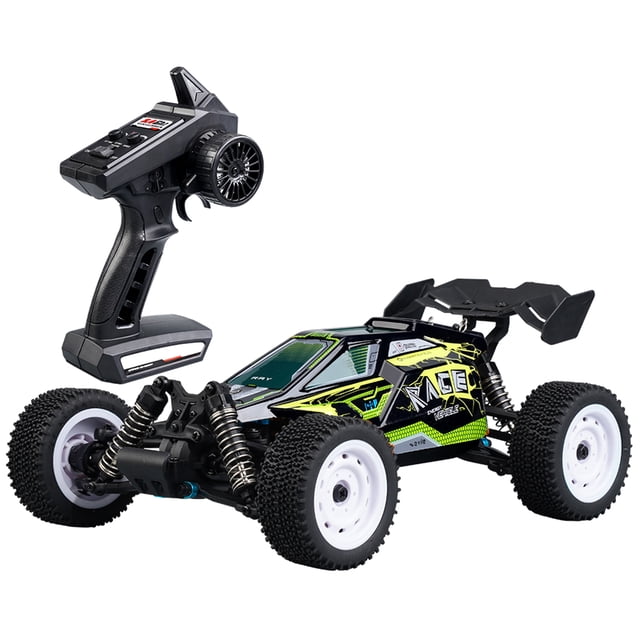 Muyoka Coche de control remoto RC Car 1/16 2.4G 4WD 35 km / h de alta velocidad con RC390 Motor de par grande Electronic Race Buggy Collision Assistant RC Car Regalo de cumpleaños para niños adultos, Muyoka Hogar