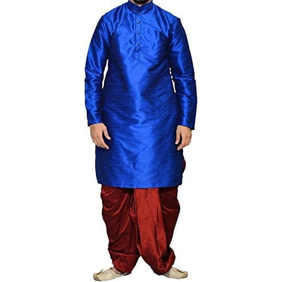 Royal Kurta Mens Cotton Silk Kurta Dhoti
